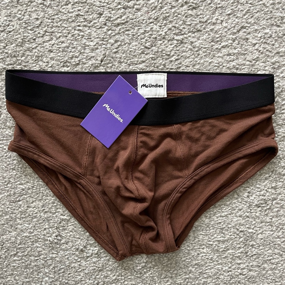 NWT Mens MeUndies Bikini Brief Size Small Color Brown